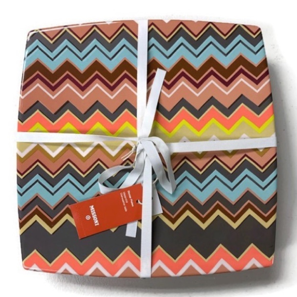 Target x Missoni Plate Set Zig Zag Print NWT